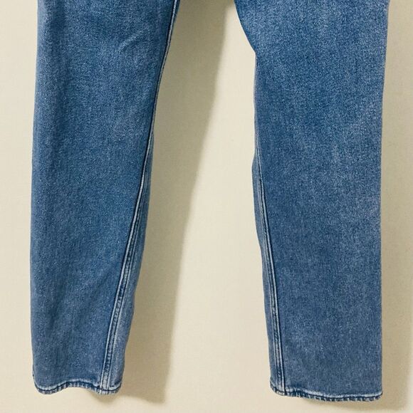 Hollister Womens 24” Waist Jeans Ultra High Rise Straight Leg Distressed Blue - Picture 9 of 12